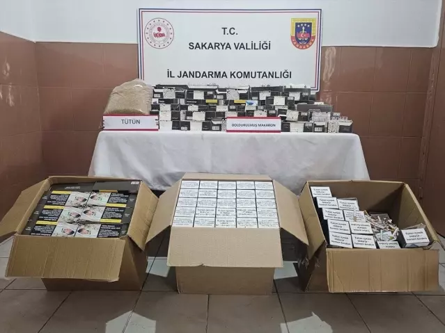 Sakarya’da Kaçak Makaron Operasyonu