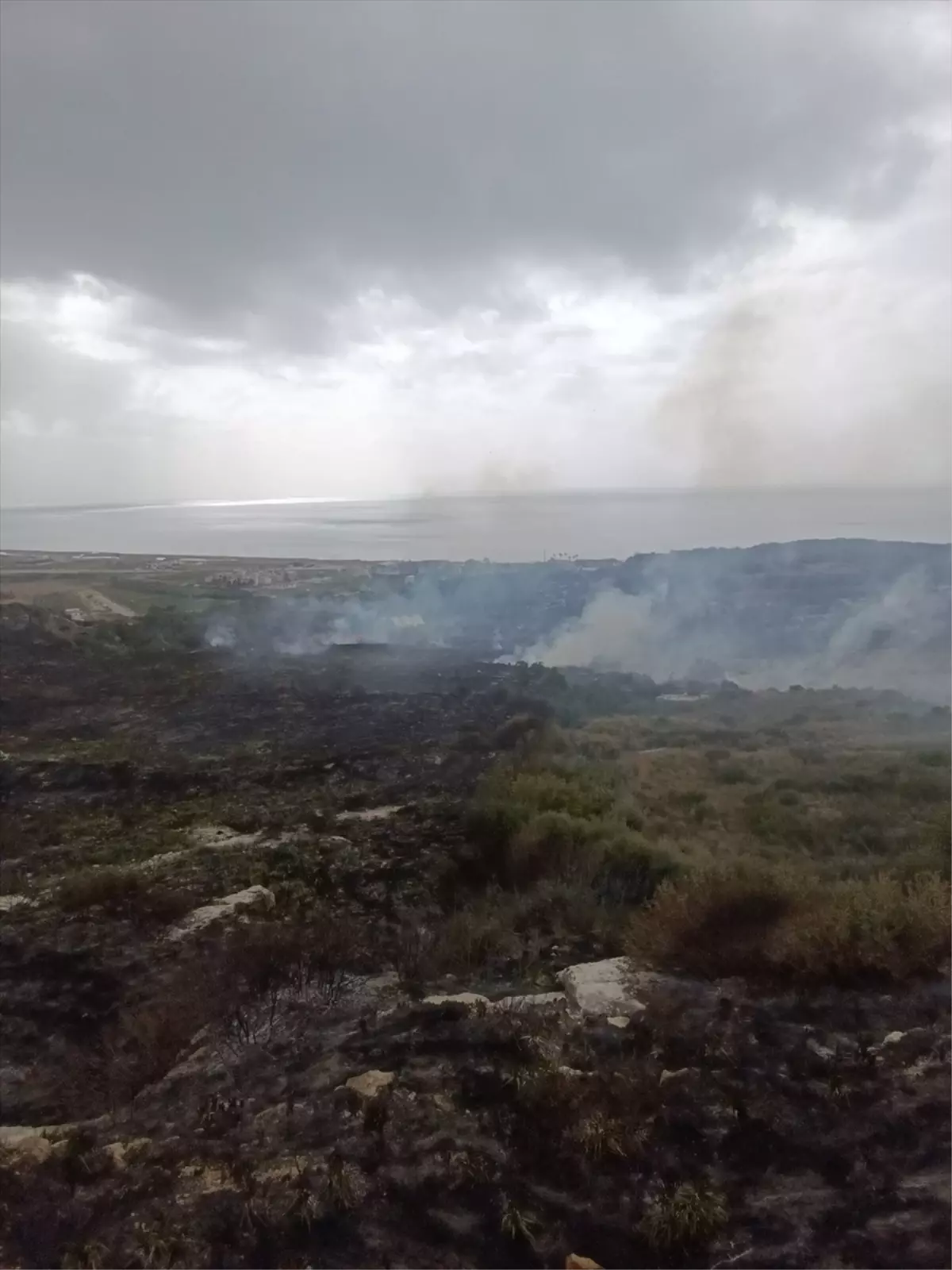 Samandağ\'da Yangın Söndürüldü