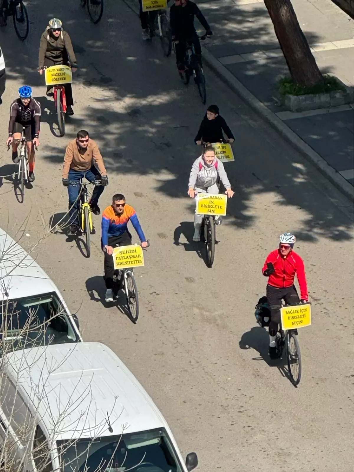 Samsun\'da Bisikletli Farkındalık Etkinliği