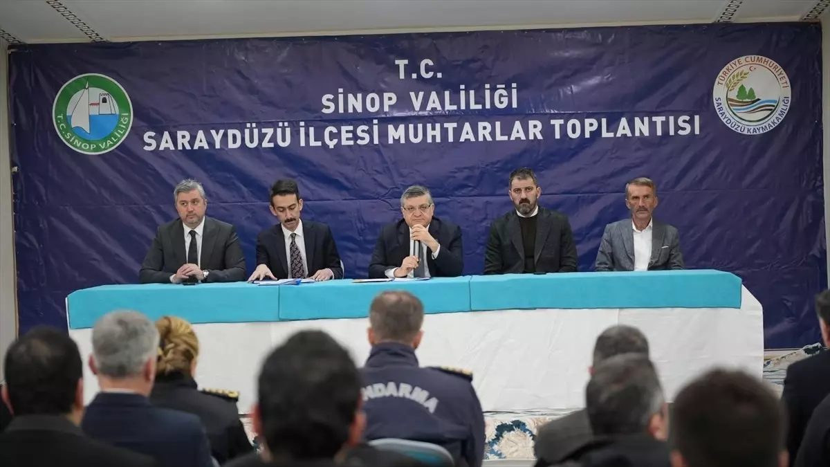 Saraydüzü\'nde Muhtarlar Toplantısı Yapıldı