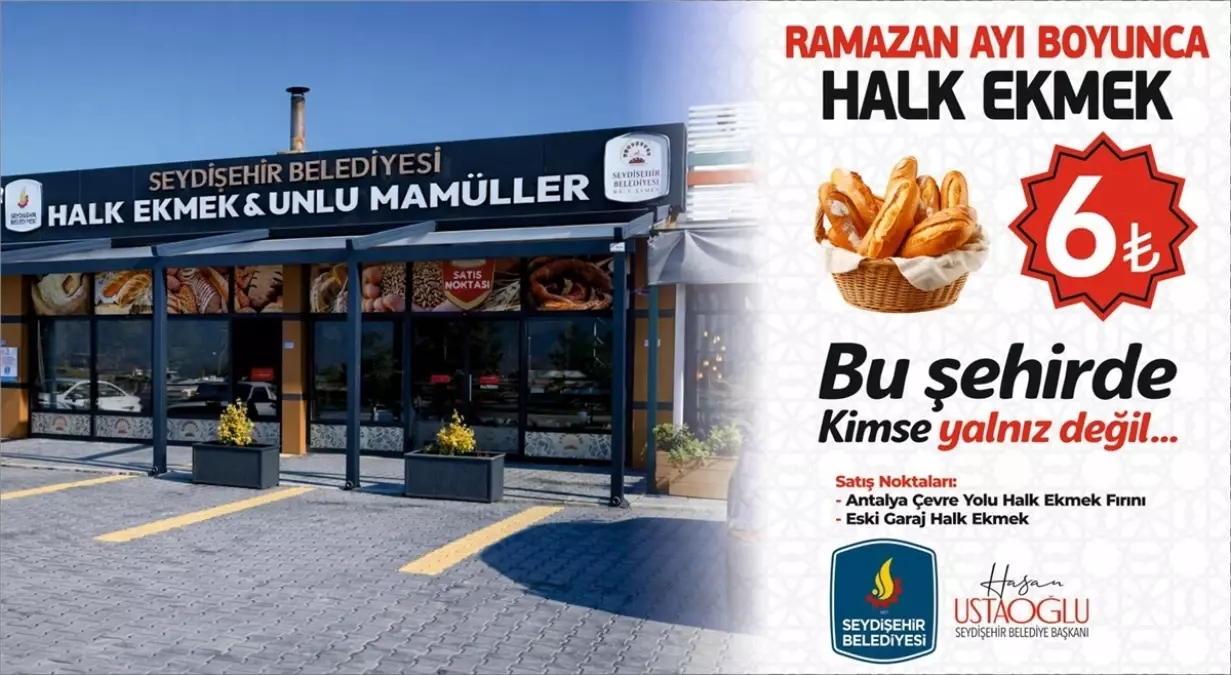 Seydişehir\'de Ramazan İndirimi: Ekmek 6 Lira