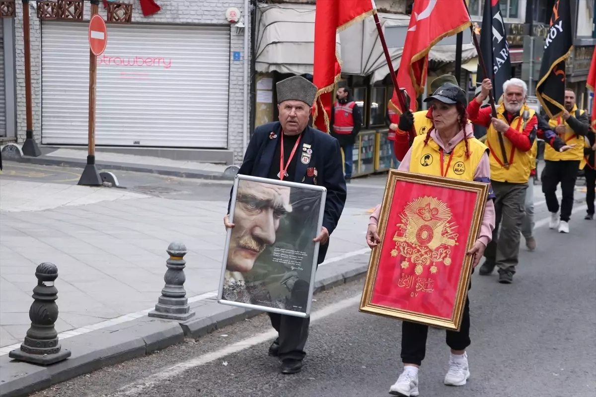 Tekirdağ\'da 57 gönüllü 57. Alay\'ın izinde Çanakkale yürüyüşüne uğurlandı