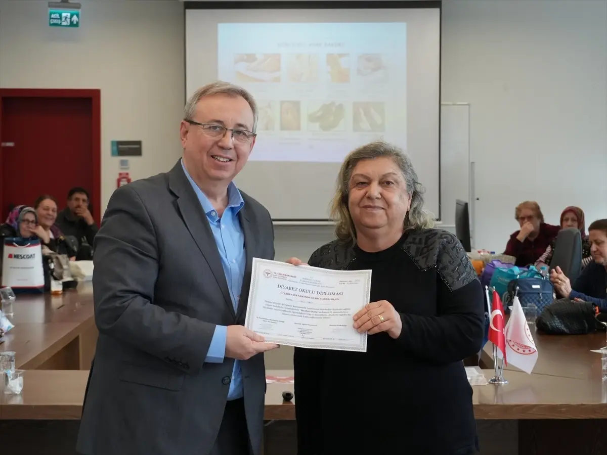 Diyabet Okulu Sertifikaları Dağıtıldı