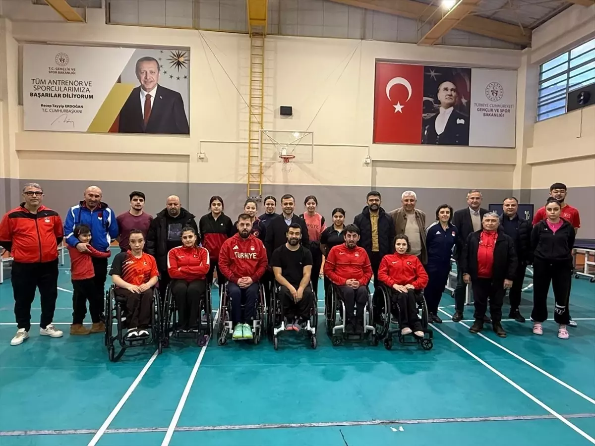 TMTF Başkanı Para Masa Tenisi Takımını Ziyaret Etti