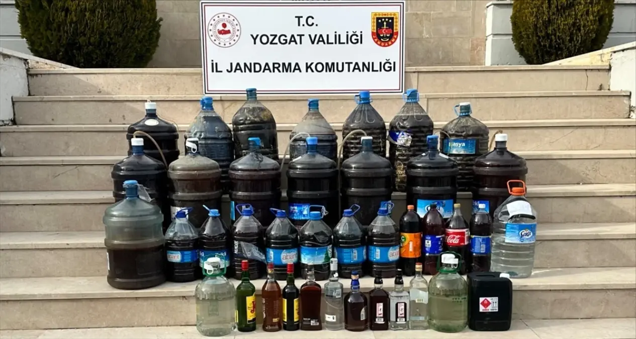Yozgat\'ta 343 Litre Sahte Alkol Ele Geçirildi