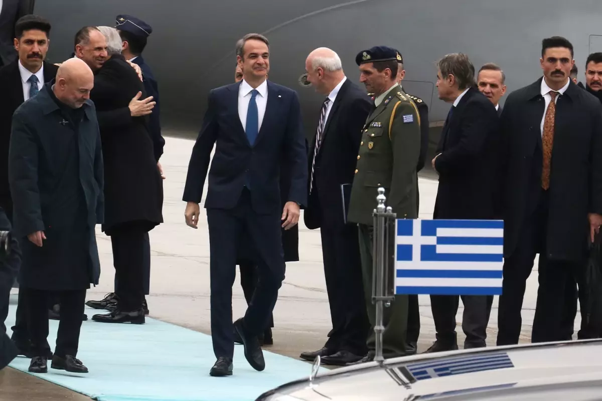 Yunanistan Başbakanı Miçotakis, Cumhurbaşkanı Erdoğan ile görüşmek üzere Ankara'da