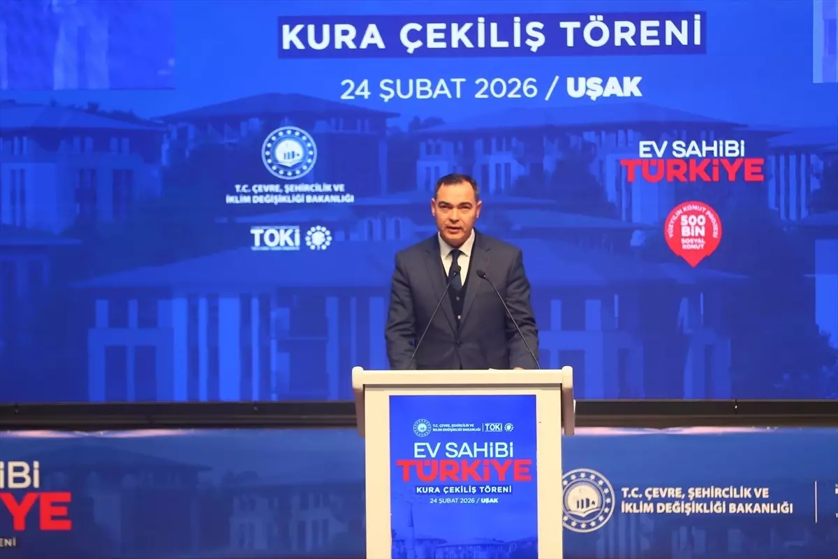 Uşak\'ta 2.558 Konutun Kura Çekimi Yapıldı