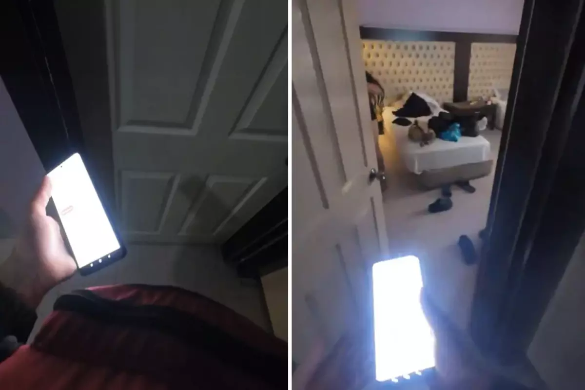 Evine sipariş götürdüğü kadını kayda alıp paylaştı: Giydiği şey giydiği bölgeyi kapatmamış