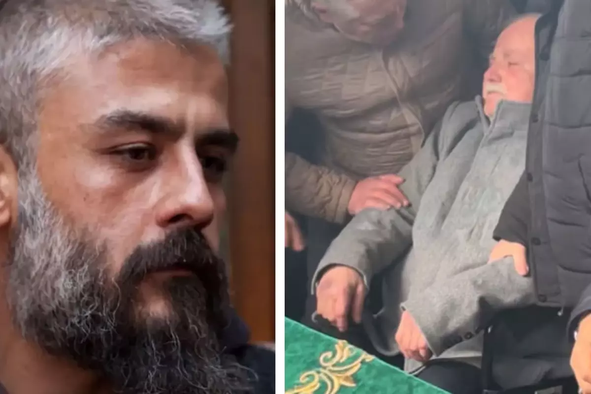 Kanbolat Görkem Arslan\'a son veda: Babası oğlunun tabutunu öptü