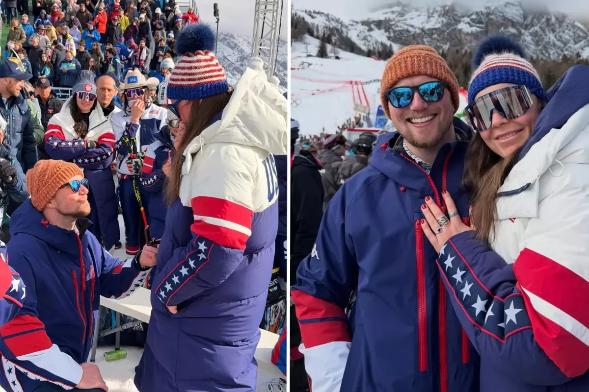 Olimpiyat pistinde aşk rüzgarı: Madalyalı sporcuya sürpriz evlilik teklifi