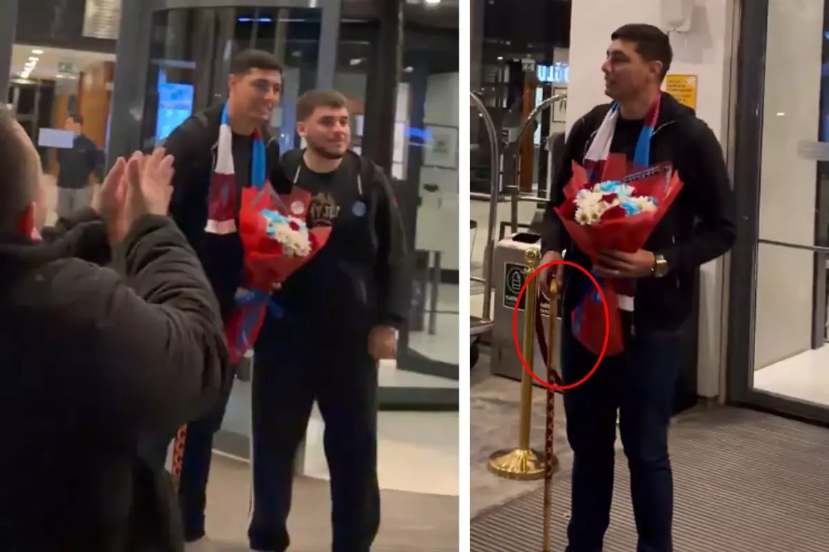 Oscar Cardozo, Trabzonspor-Fenerbahçe derbisi için Türkiye\'ye geldi! Elindeki bastona dikkat