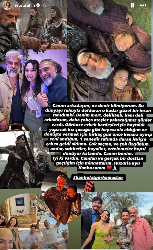 Ünlü oyuncudan Kanbolat Görkem Arslan'a veda: Hediyemi vermeye zaman kalmadı