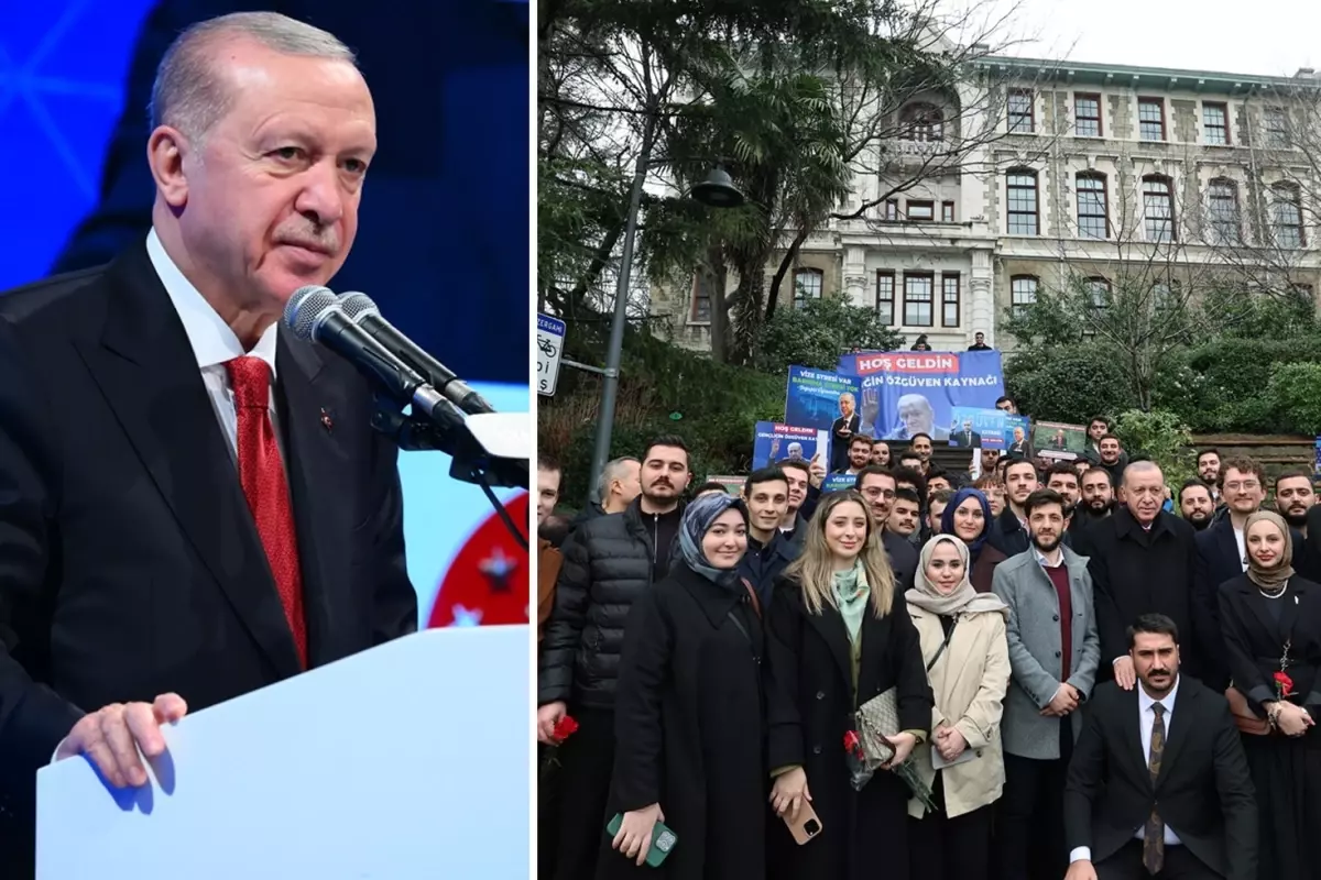 Cumhurbaşkanı Erdoğan\'dan Boğaziçi\'ndeki törene damga vuran sözler