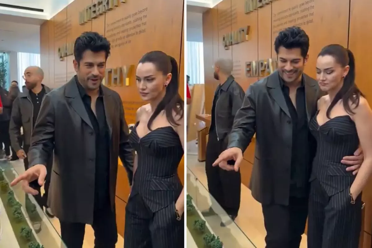 Fahriye Evcen\'in Burak Özçivit\'e takındığı tavır tanıtıma damga vurdu