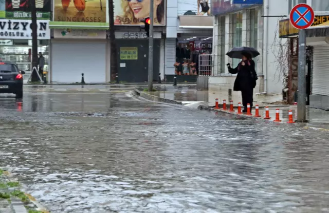 Kenti sel aldı, dünyaca ünlü sahilde kıyıya dana vurdu Kenti sel aldı, dünyaca ünlü sahilde kıyıya dana vurdu