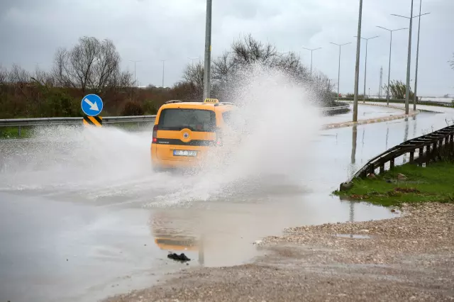 Kenti sel aldı, dünyaca ünlü sahilde kıyıya dana vurdu