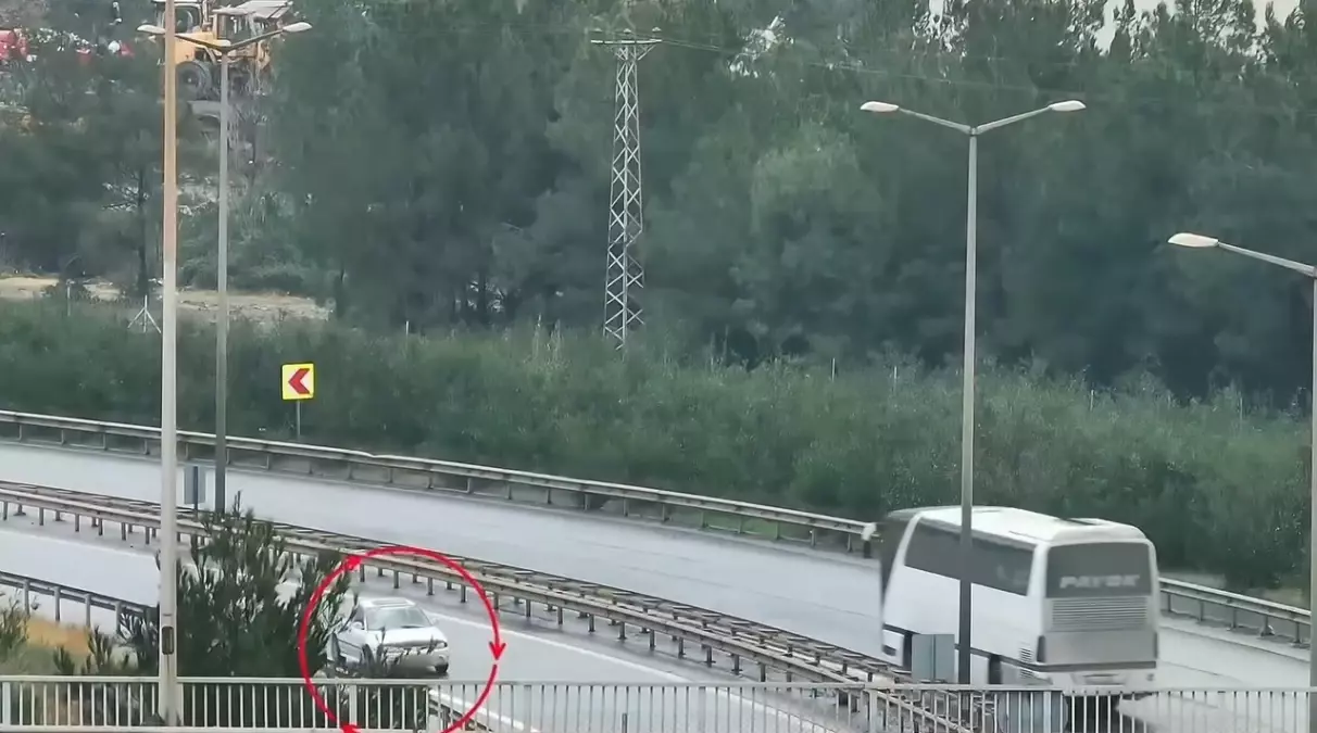 Kaçan Sürücü Dronla Yakalandı