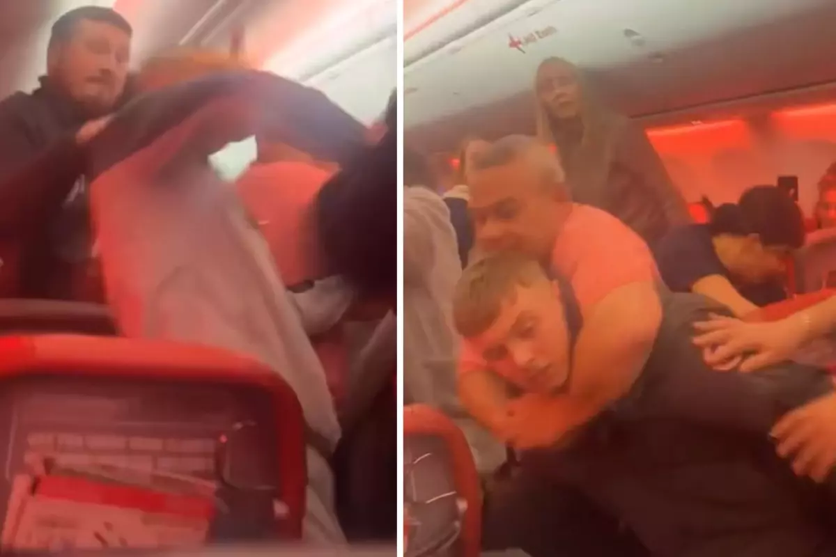 Türkiye\'den havalanan uçakta ortalık savaş alanına döndü