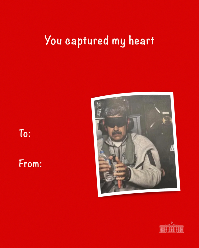 ABD'nin Sevgililer Günü mesajında Maduro detayı: Kalbimi ele geçirdi