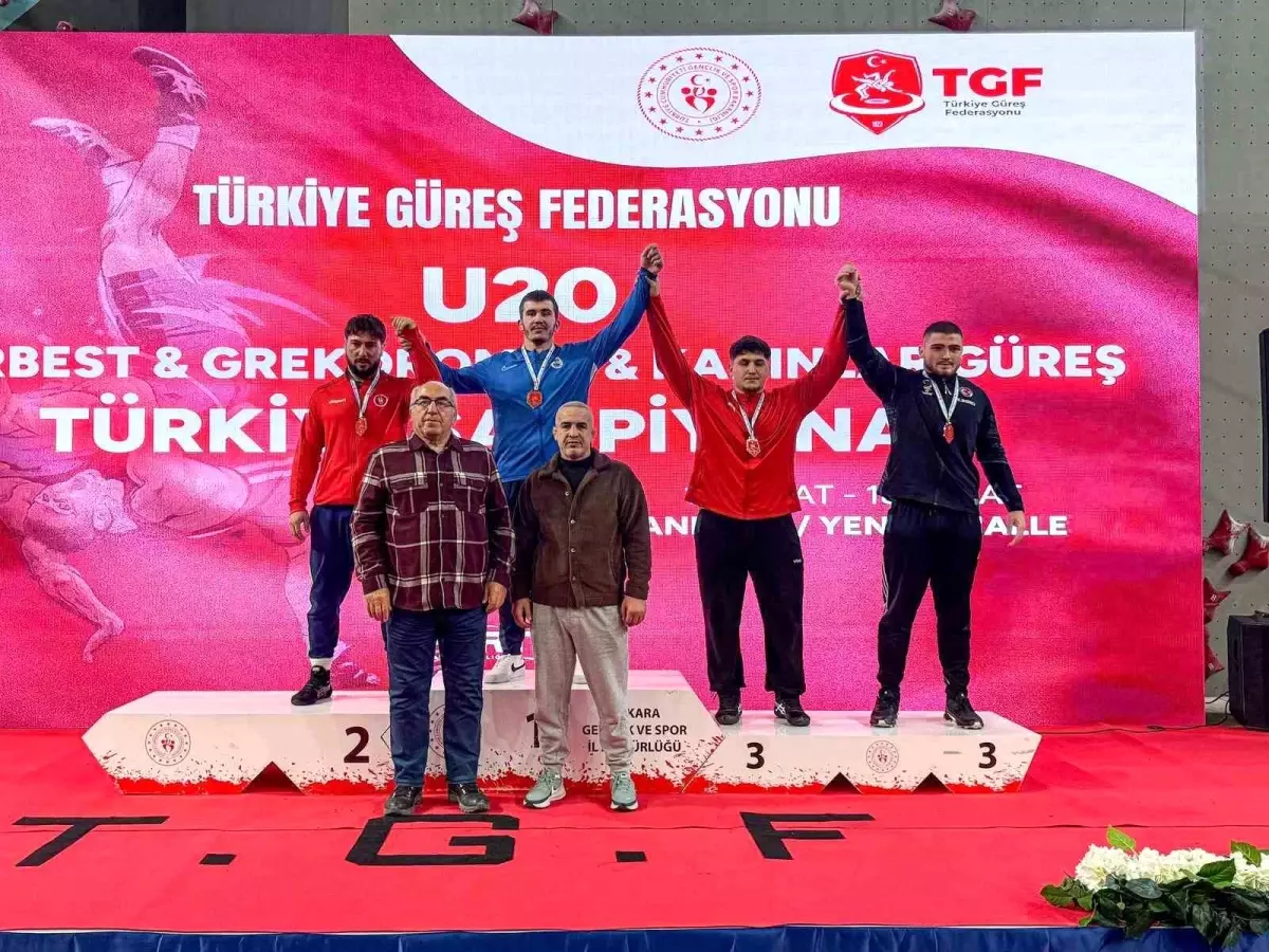 U20 Serbest Güreş Türkiye Şampiyonası\'nda ikinci gün tamamlandı