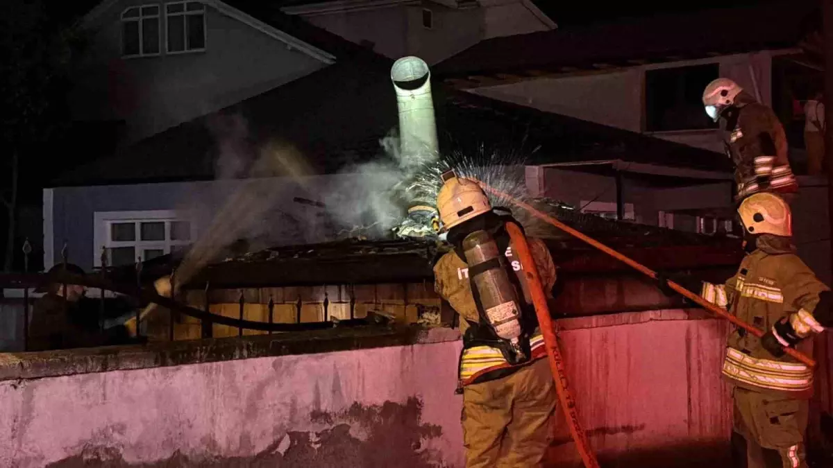 Düzce\'de rüzgarın etkisi ile çıkan yangın büyümeden söndürüldü