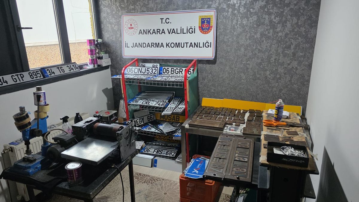 Etimesgut\'ta Sahte Plaka Operasyonu