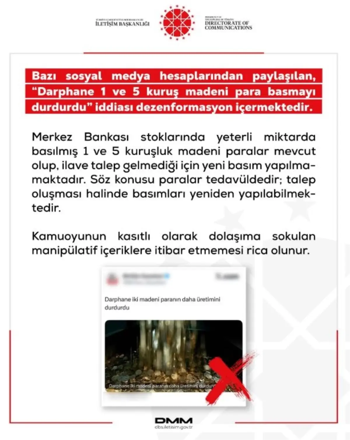 Darphane İddialarına Yanıt