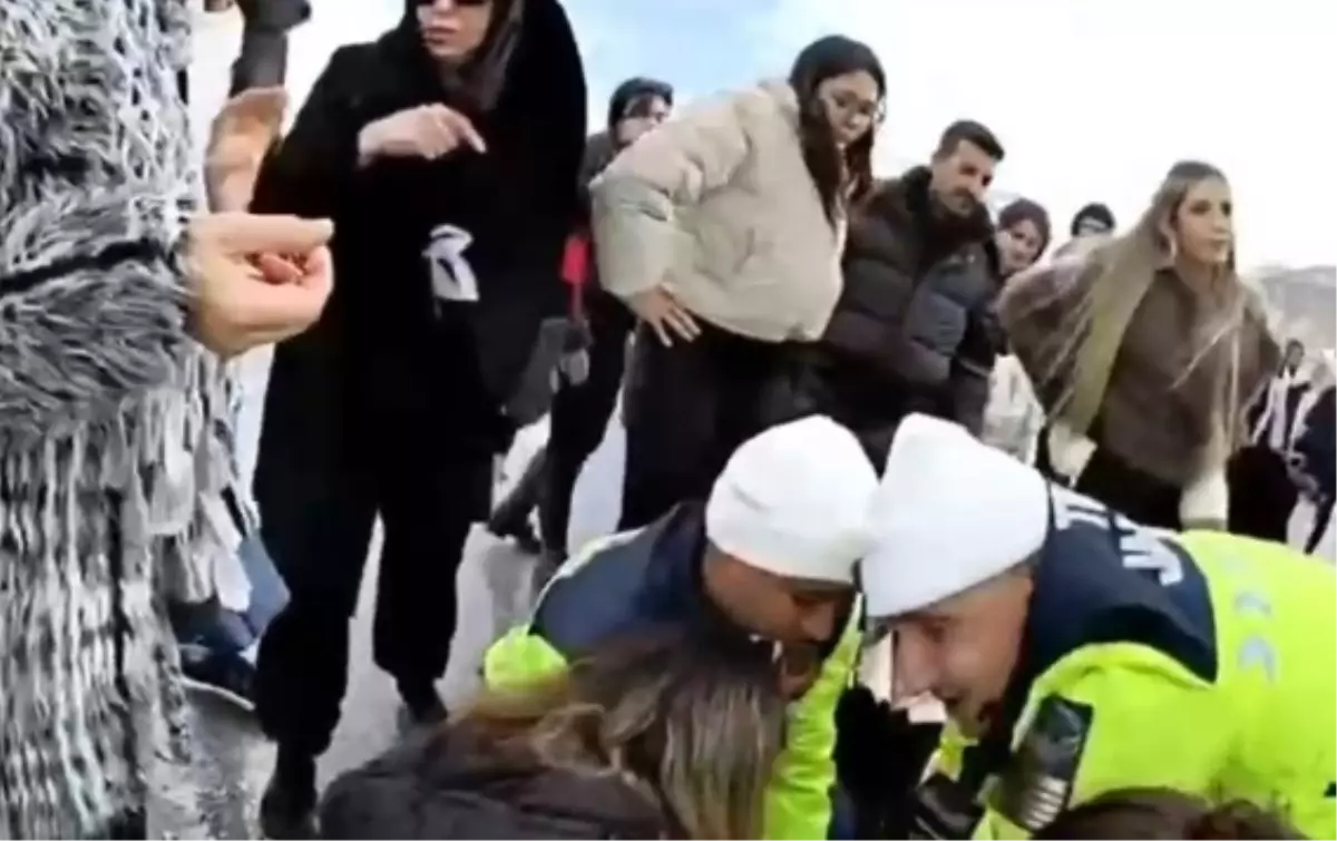 Erciyes\'te Şeker Hastası Sürücüye Jandarma Müdahalesi