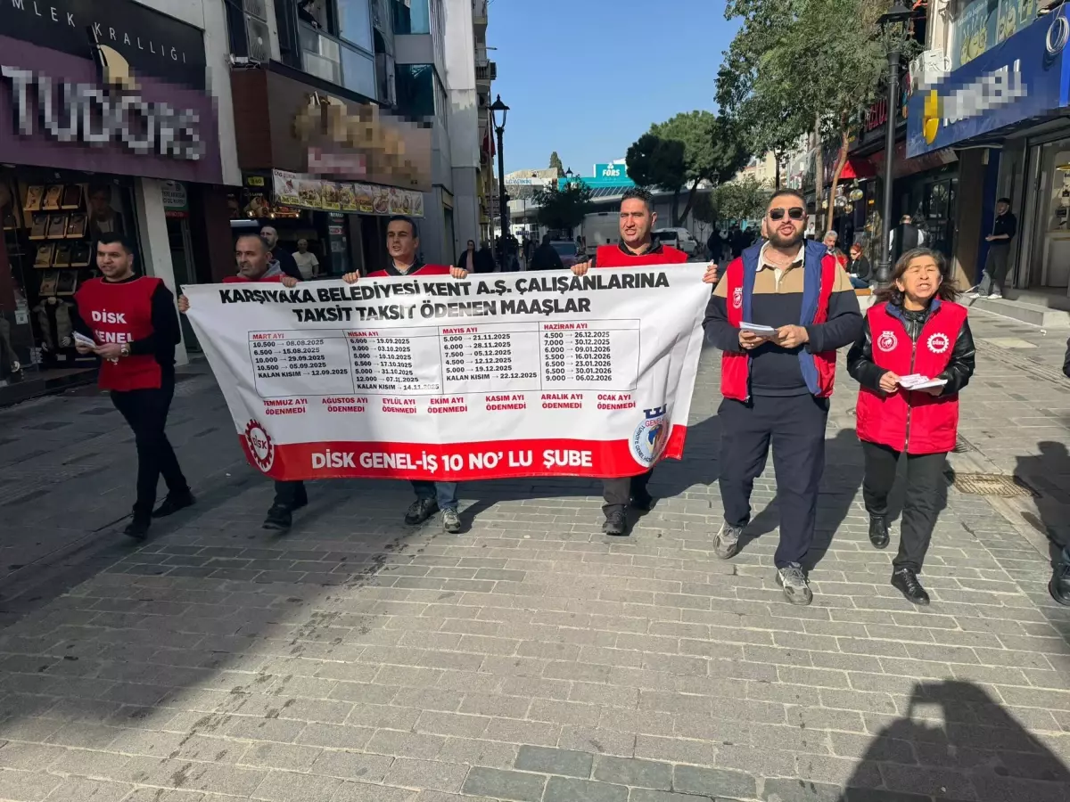 Karşıyaka İşçileri Yürüyüşte