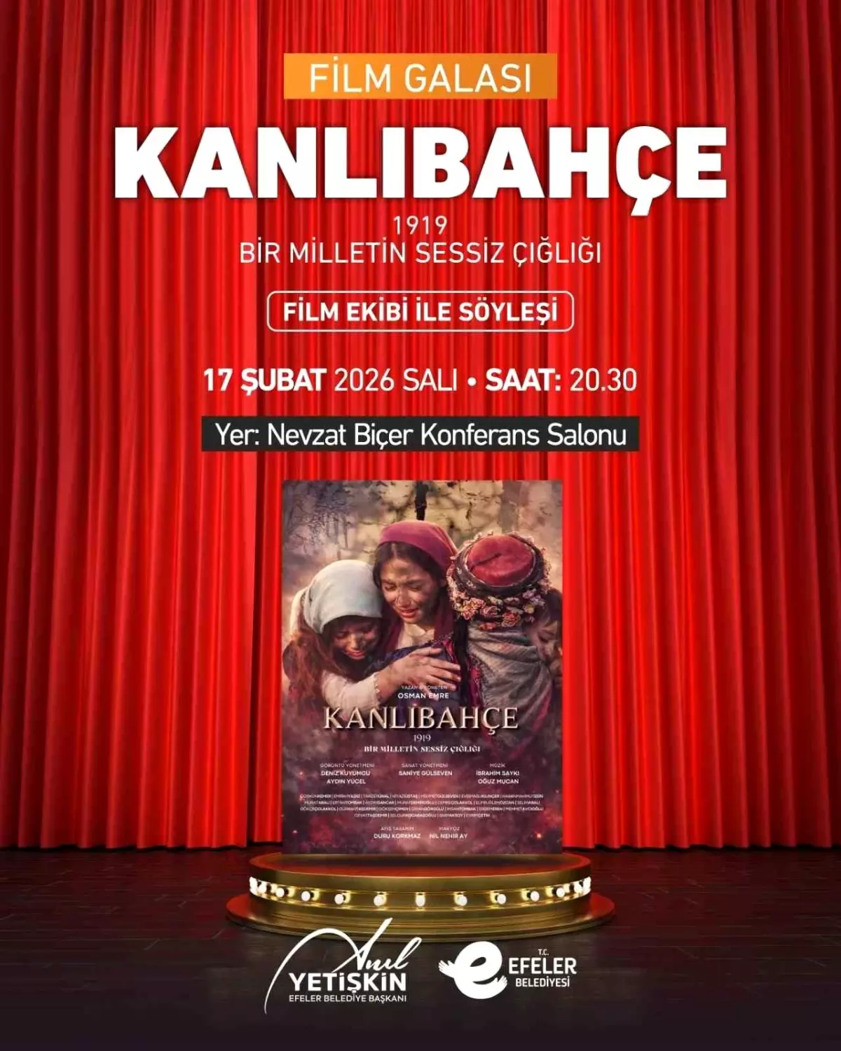 Başkan Yetişkin\'den Kanlı Bahçe Film Galası\'na davet