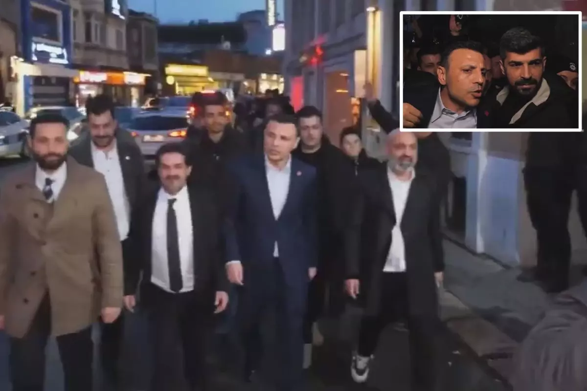 CHP köprülerin özelleştirilmesine karşı yürümek istedi, İl Başkanı Özgür Çelik\'in önü kesildi