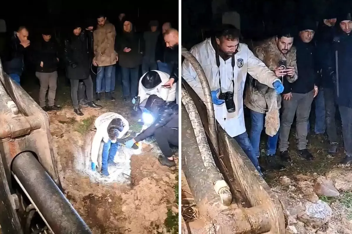 Mezarlığa gömülen esrarengiz paket mahalleliyi ayağa kaldırdı