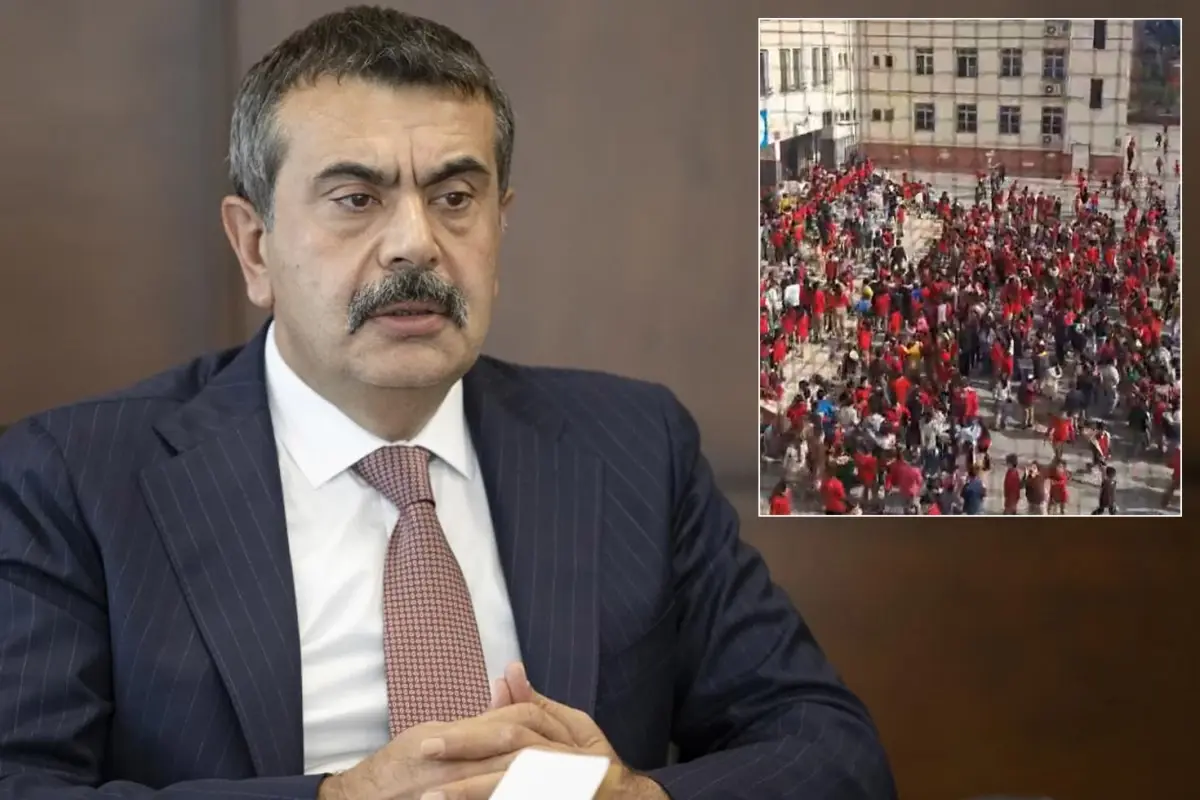 Okulda kaydedilen görüntü olay oldu: Bakan Tekin\'e teşekkür eden de var eleştiren de