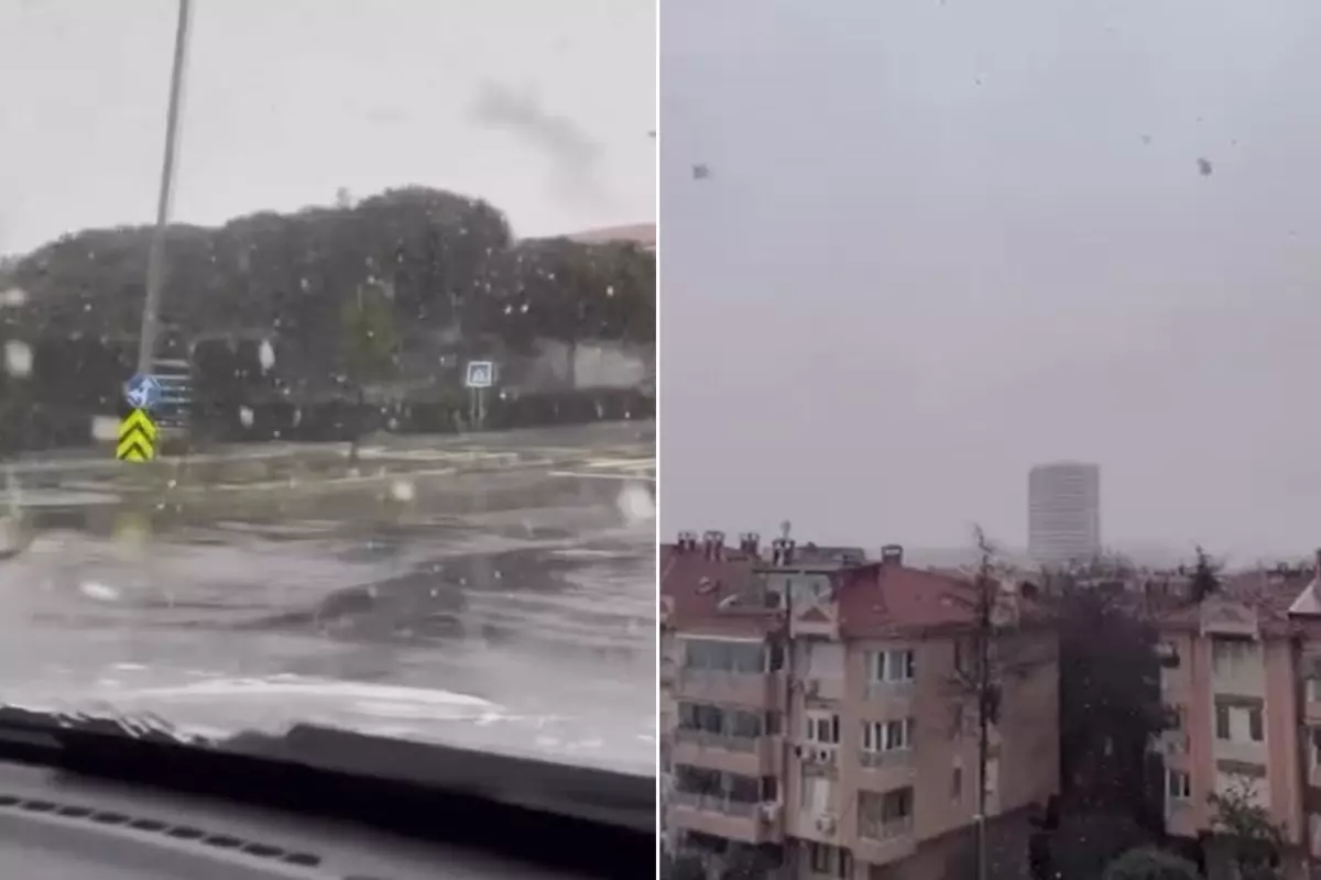 Sıcaklıklar aniden düştü, İstanbul\'da kar yağışı başladı