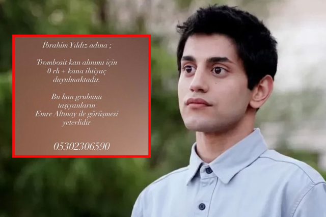 Genç oyuncu İbrahim Yıldız için kan çağrısı Genç oyuncu İbrahim Yıldız için kan çağrısı