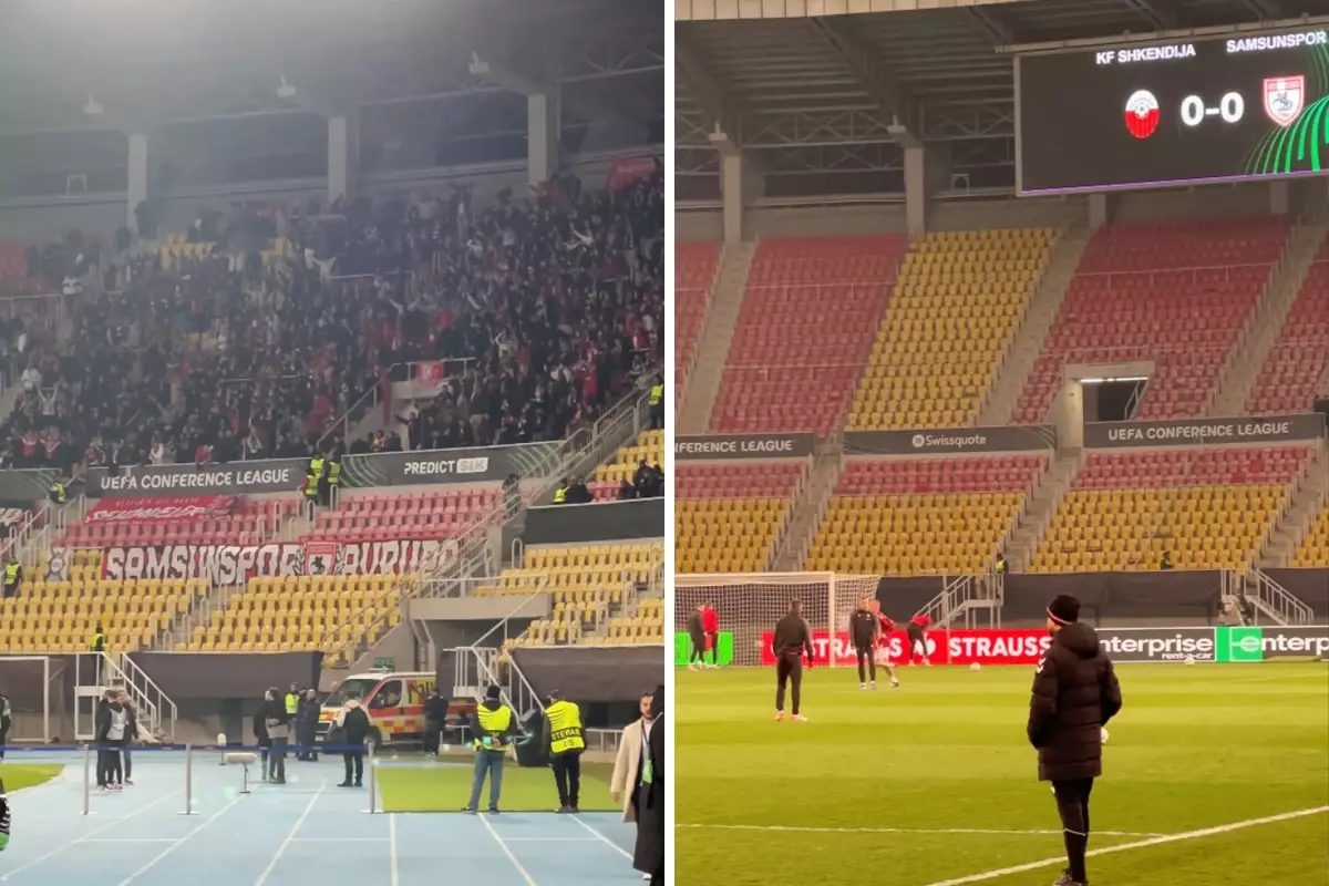 Samsunspor taraftarı deplasmanı iç sahaya çevirdi