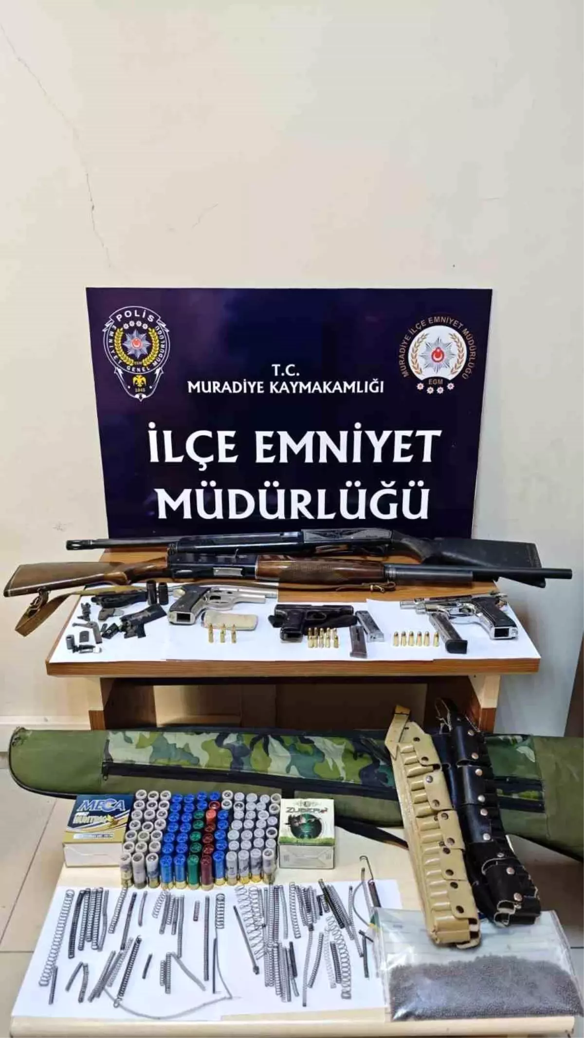 Van\'da Silah ve Mühimmat Ele Geçirildi