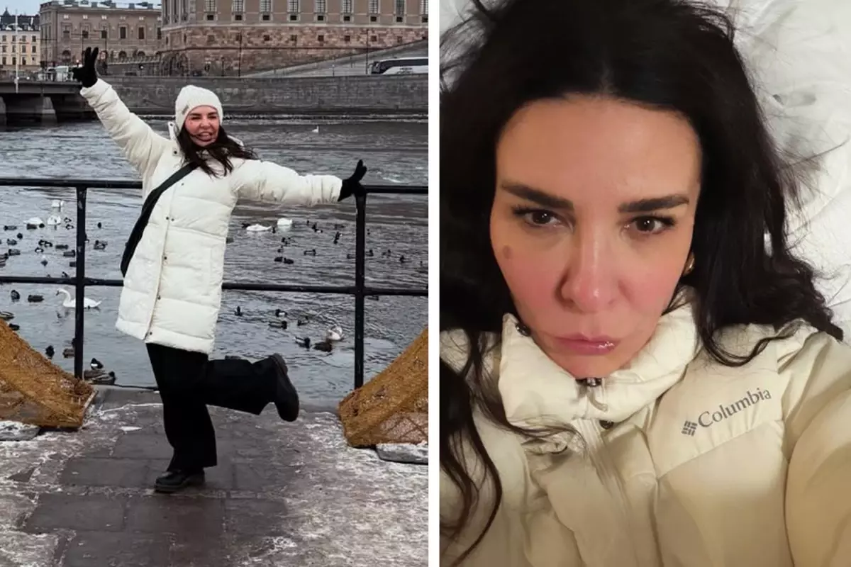 Ünlü şarkıcı Fatma Turgut\'un yüzü soğuktan bu hale geldi