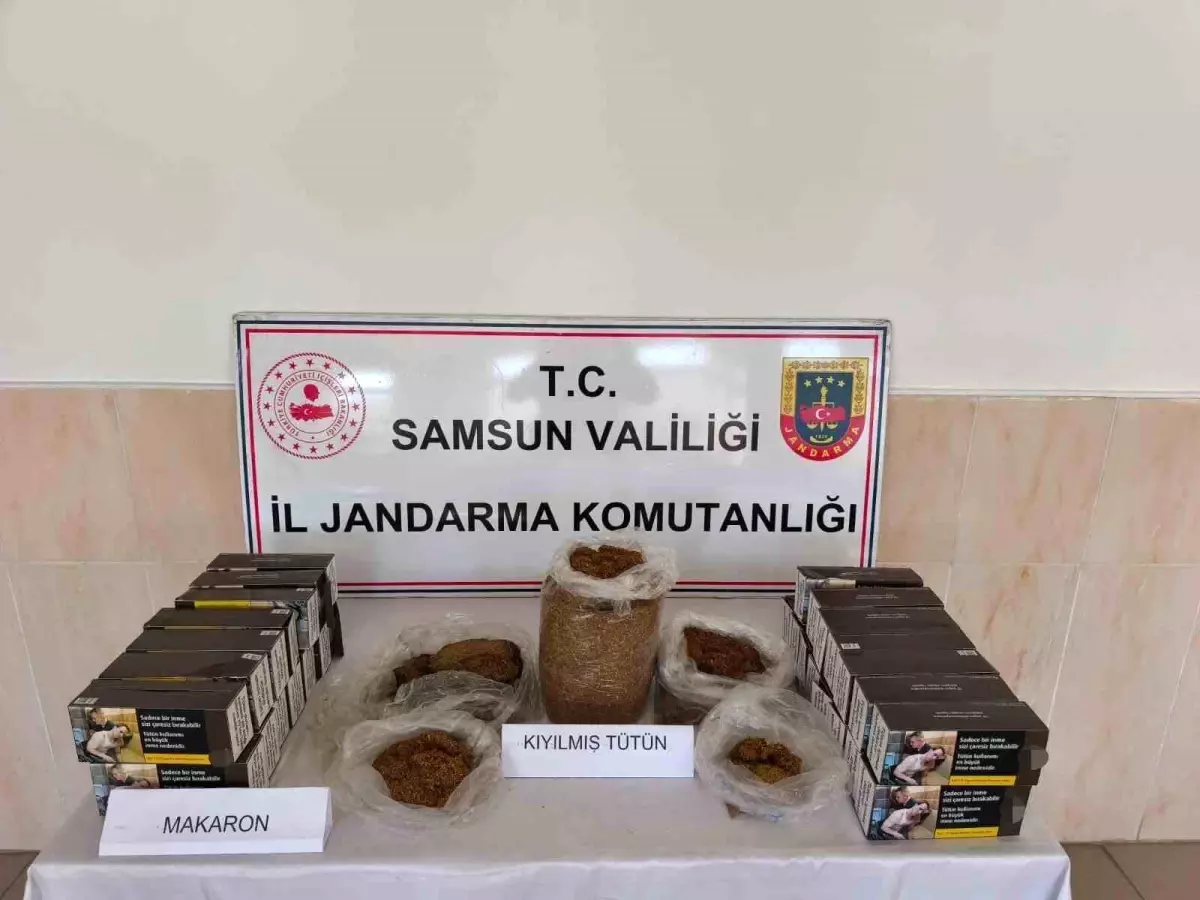 Samsun\'da Bandrolsüz Tütün Operasyonu