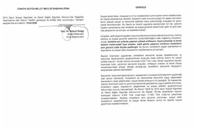 Emeklilere bayram ikramiyesi sürprizi! '17 bin TL olsun' diyerek Meclis'e sunuldu Emeklilere bayram ikramiyesi sürprizi! '17 bin TL olsun' diyerek Meclis'e sunuldu