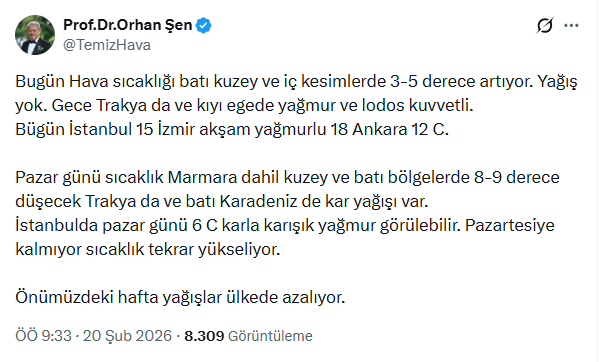 Megakente kar geri geliyor! Saat içinde sürpriz var