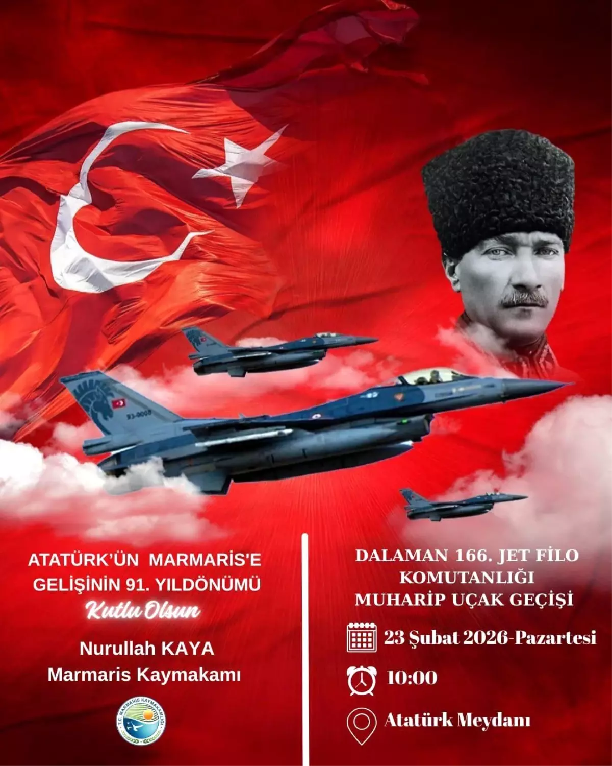 Atatürk\'ün Marmaris\'e gelişinin yıldönümü törenlerle anılacak