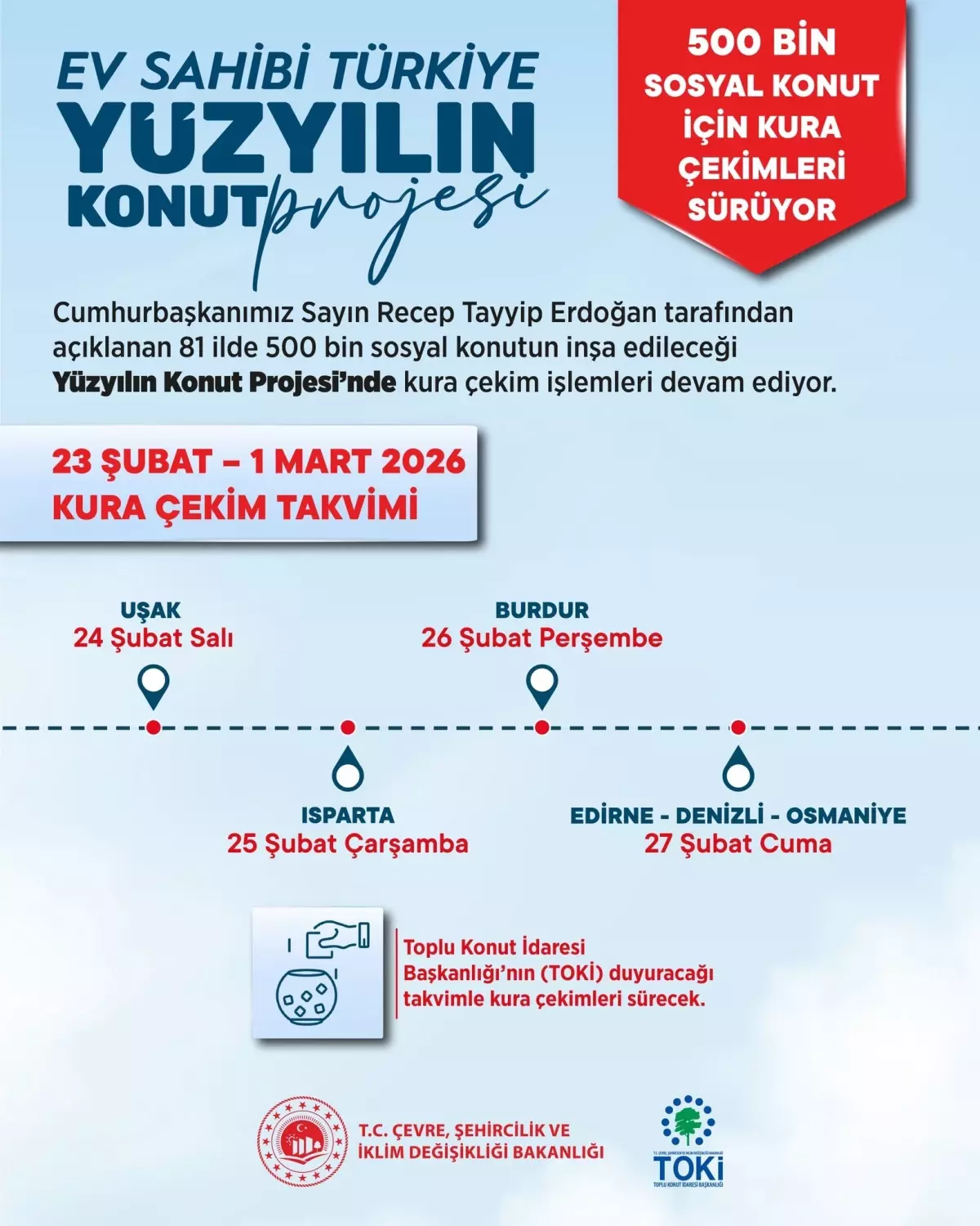 Yüzyılın Konut Projesi\'nde Kura Heyecanı