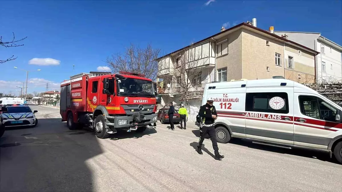 Karaman\'da iki otomobil çarpıştı: 3 yaralı