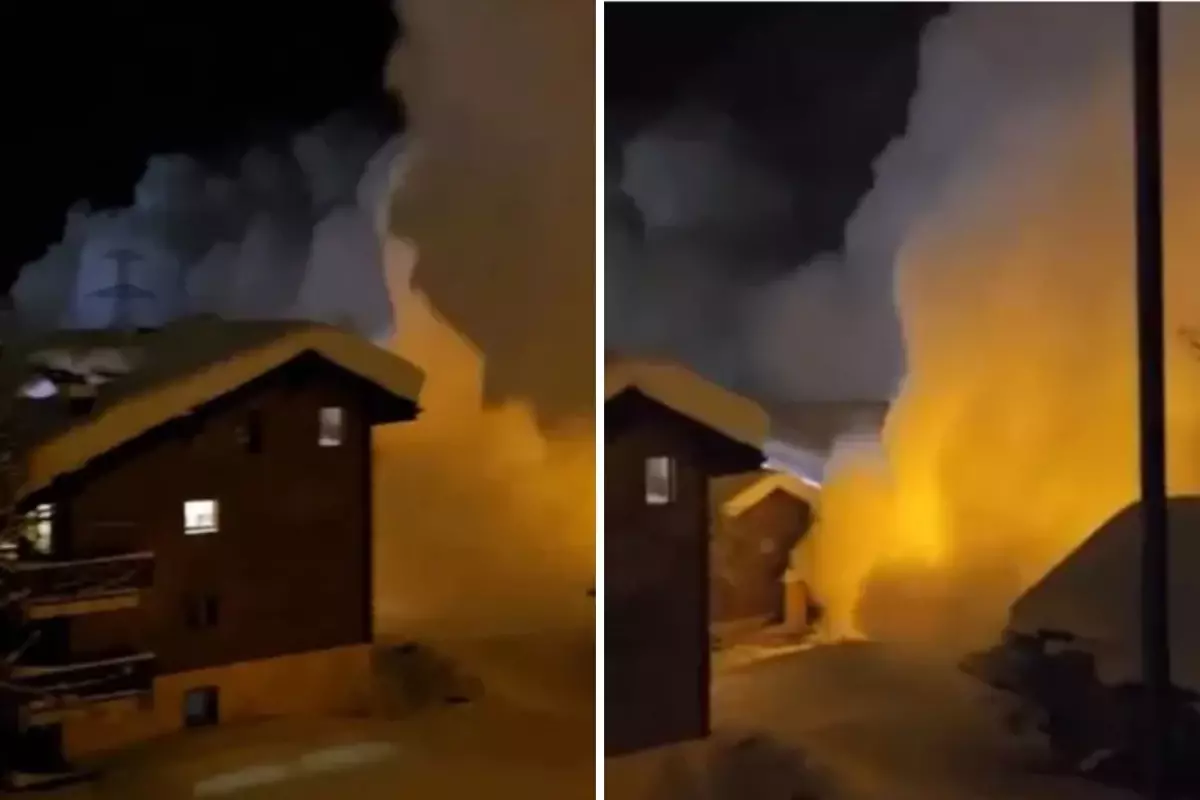 Çığ, koca köyü saniyeler içinde yuttu