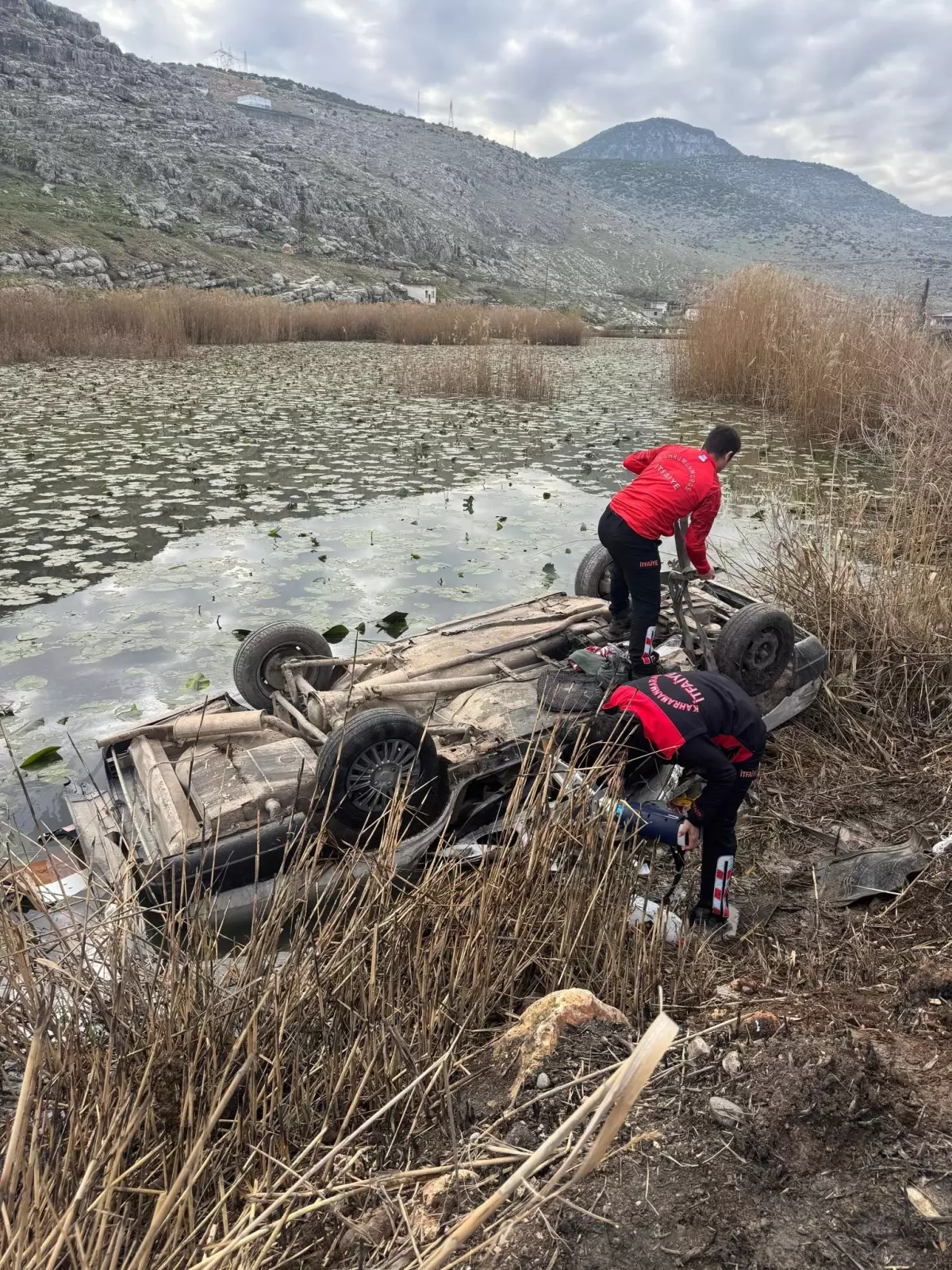 Kahramanmaraş\'ta otomobil göle düştü, sürücü hayatını kaybetti