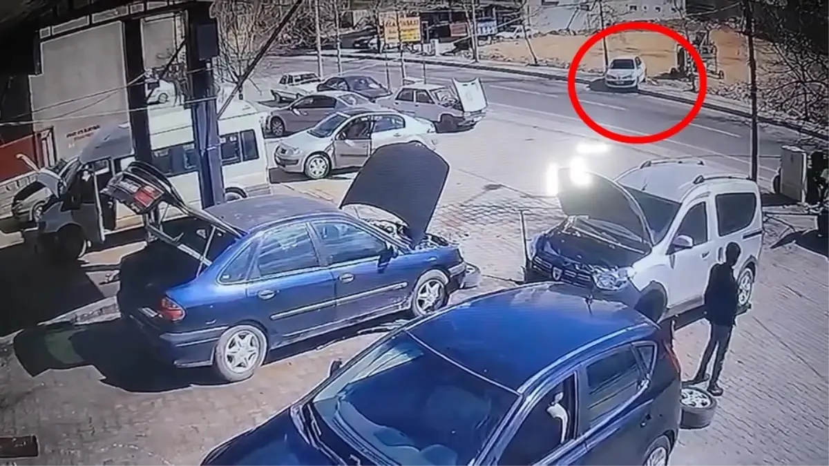 Mazıdağı\'nda Freni Çekilmeyen Araç Yola Çıktı