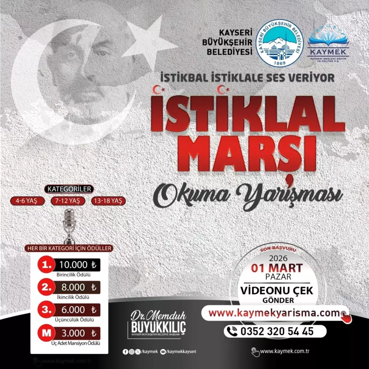 İstiklal Marşı Okuma Yarışması\'nda başvurular başlıyor