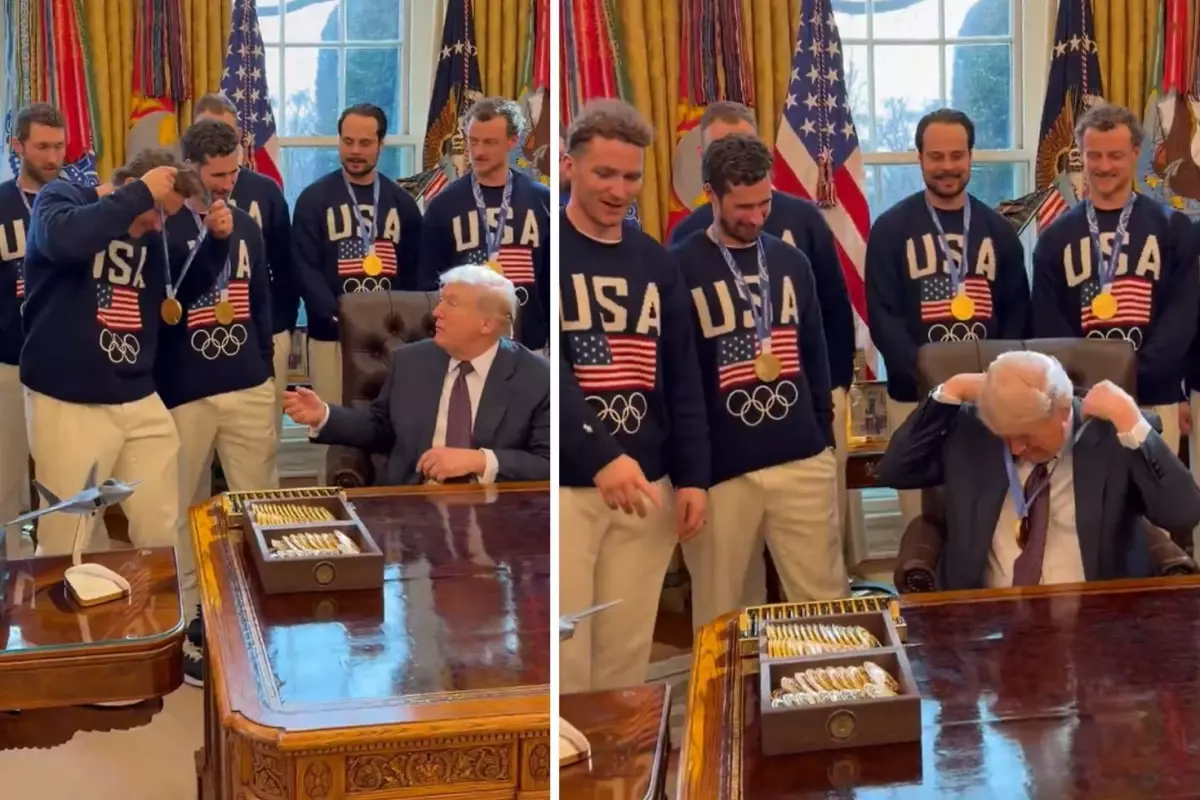 Trump, Kış Olimpiyatları\'nda altın madalya kazanan takımını kabul etti