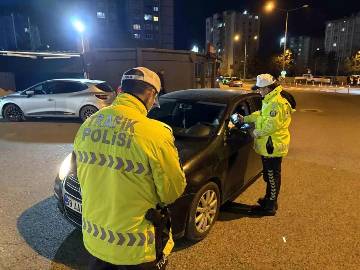Kapaklı\'da Alkollü Araç Denetimi